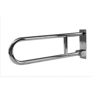 Hand Rail Industries Type 552 - Safe Lock - Wall mounted, Push & Pull button action, locks in "Up" or "Down" positions Item Number Description Type 552 Satin​ .